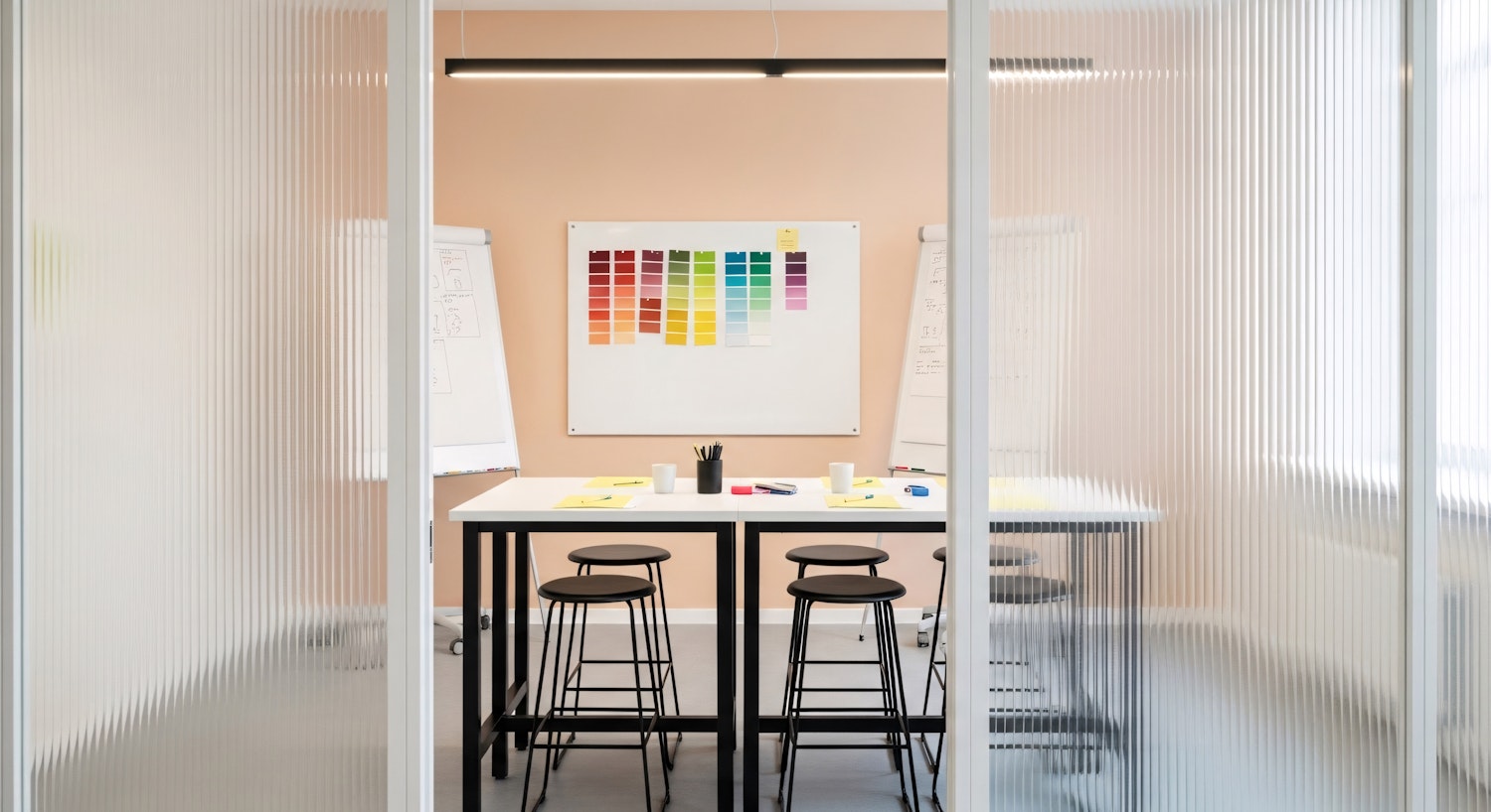 Northgate IP conference room with whiteboard diagrams